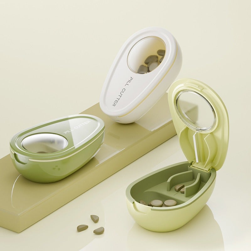 Portable Pill Cutter & Organizer - ABS Material, Multi-Functional Storage Box - Image 3