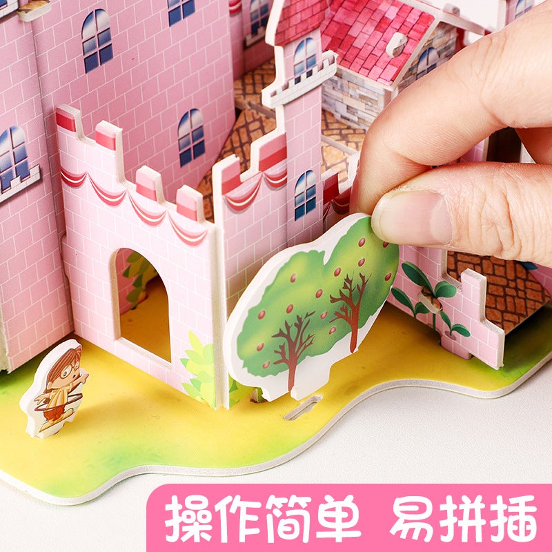 Paper 3D Puzzle Children'S Handmade Diy Puzzle Assembled Model Toy Gift Kindergarten Handmade - Image 3