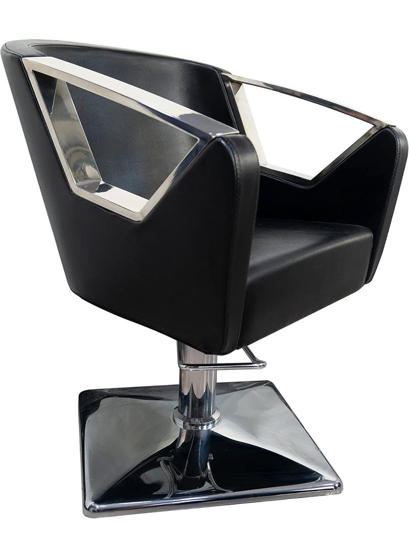 Meishida Ladies Salon chair barber chair, HydraulicAdjustable Hair Styling & Make-up Chair for barber shop Beauty Salon Equipment (Black)  - Image 1