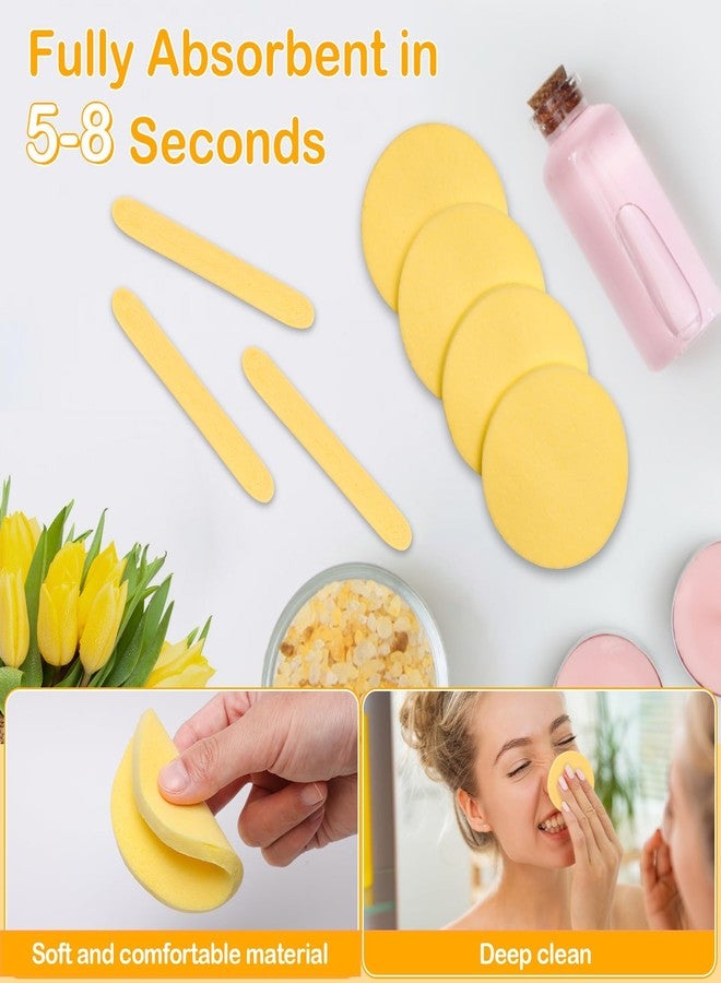 CARTZILLA 24 Pcs Facial Sponge Compressed, Face Cleansing Sponge Estheticians Compressed Makeup Facial Round Wash Face for Women Compress Exfoliating Removal - Image 4