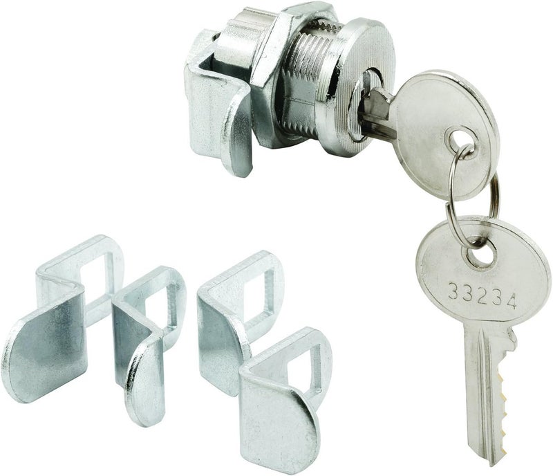MP4944 Mail Box Lock, 5-Cam, 5-Pin, 13/16 In. Threaded, Counter-Clockwise (Single Pack), Nickel