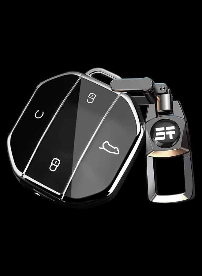 جراب مفتاح سيارة من مادة TPU لسيارات Jetour Freer Freedom T2 و Freer Traveller T1 2025+، غطاء جهاز تحكم عن بعد، سلسلة مفاتيح، ملحقات مقاومة للخدش - Image 5