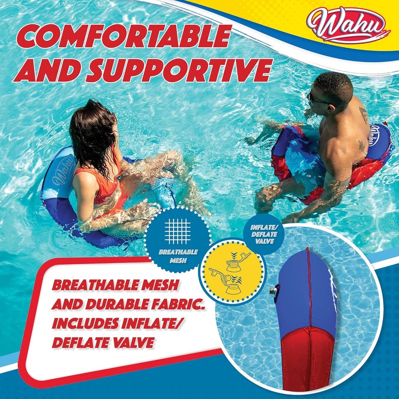 Wahu Hydro Lounger Red/Blue - Versatile Pool Lounge Float - Image 5