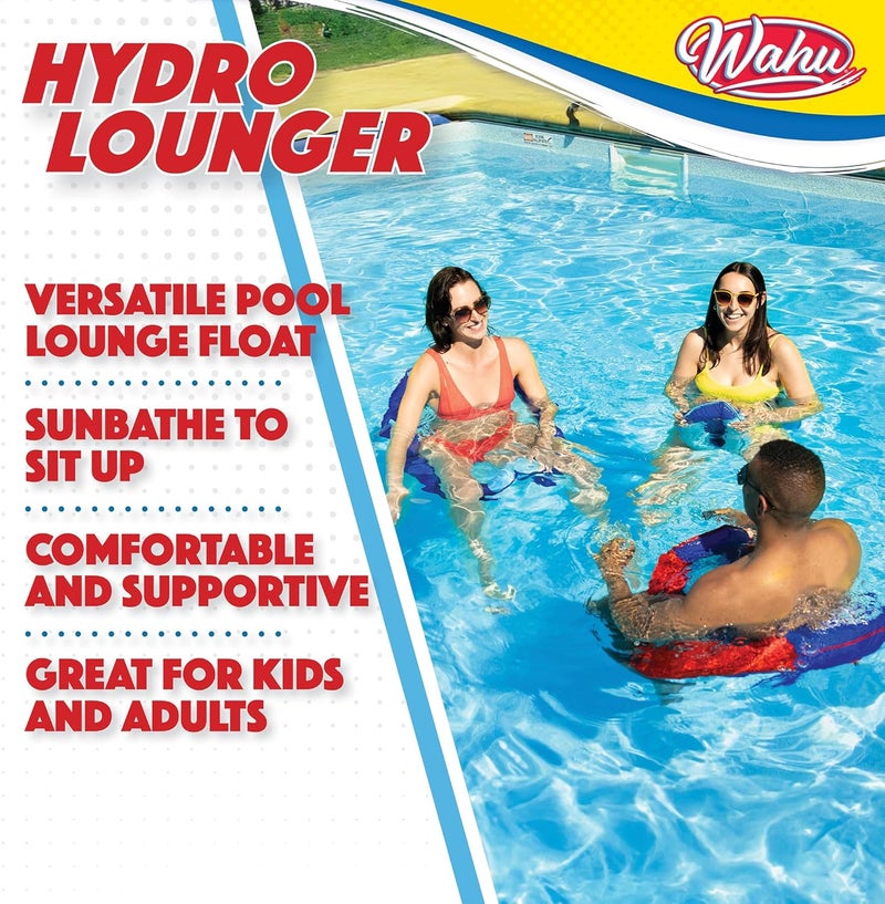 Wahu Hydro Lounger Red/Blue - Versatile Pool Lounge Float - Image 2