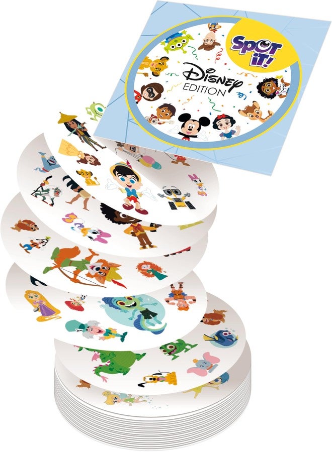 Asmodee Spot It! Disney Card Game Eco-Blister Edition, 5-in-1 Visual Perception Game for Quick Reflexes and Family Fun, Ages 6+, 2-8 Players, 10 Minute Playtime - Image 2