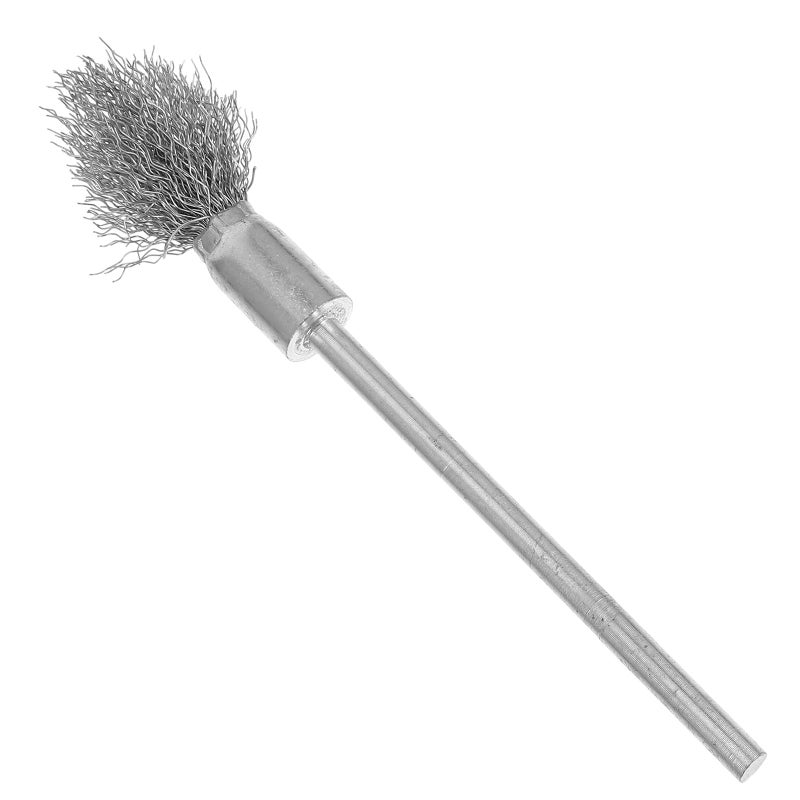 Extended Stainless Steel Rod Power Drill Wire Brush Wheel For Metal Cleaning Derusting Polishing - Image 2