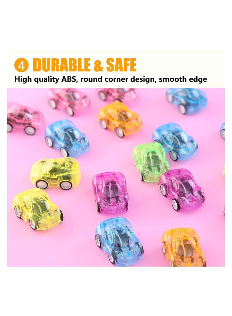 SYOSI 36 Pcs Pull Back Vehicles Mini Car Friction Powered Racing Cars Mini Constructions Trucks for Preschool Toddlers Boys & Girls, Bulk Party Favors, Random Color - Image 5