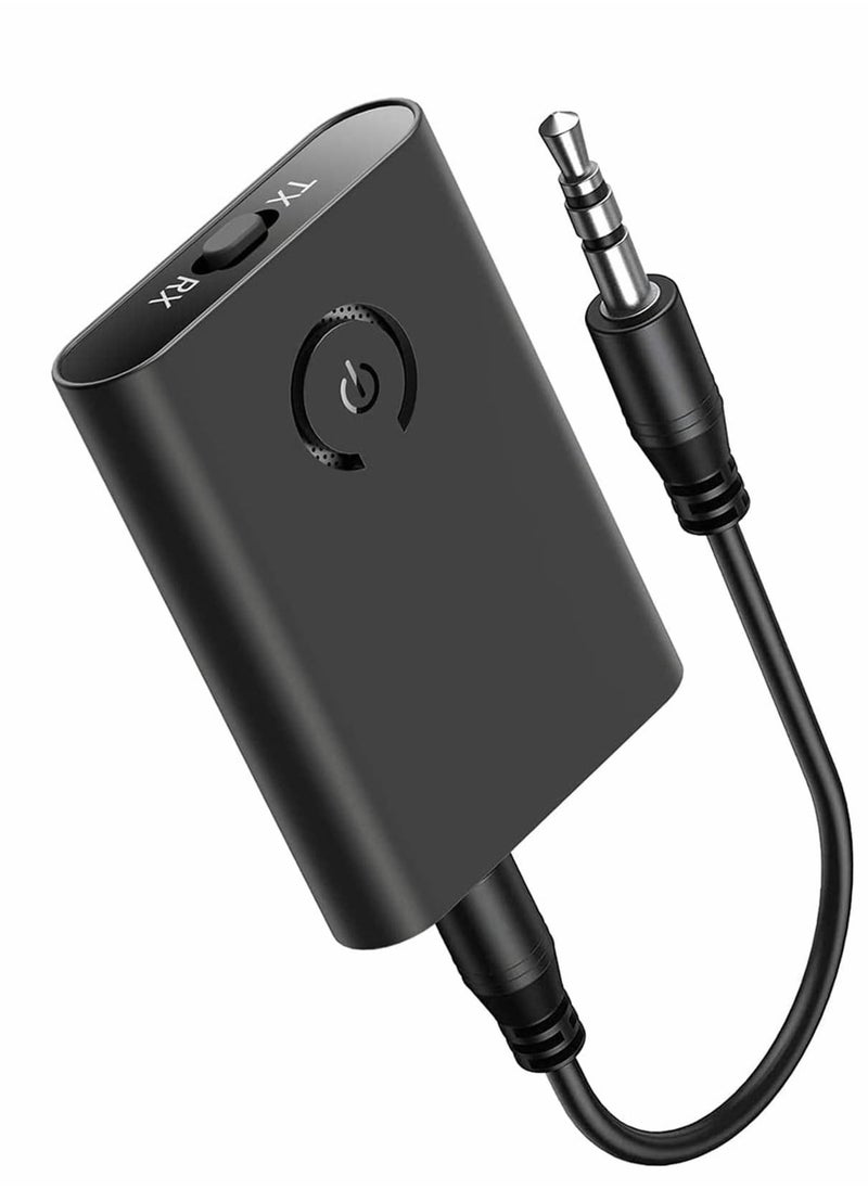 Excefore - Bluetooth Adapter, Bluetooth 5.0 Transmitter and Receiver,3.5mm Wireless Audio Adapter - Image 1