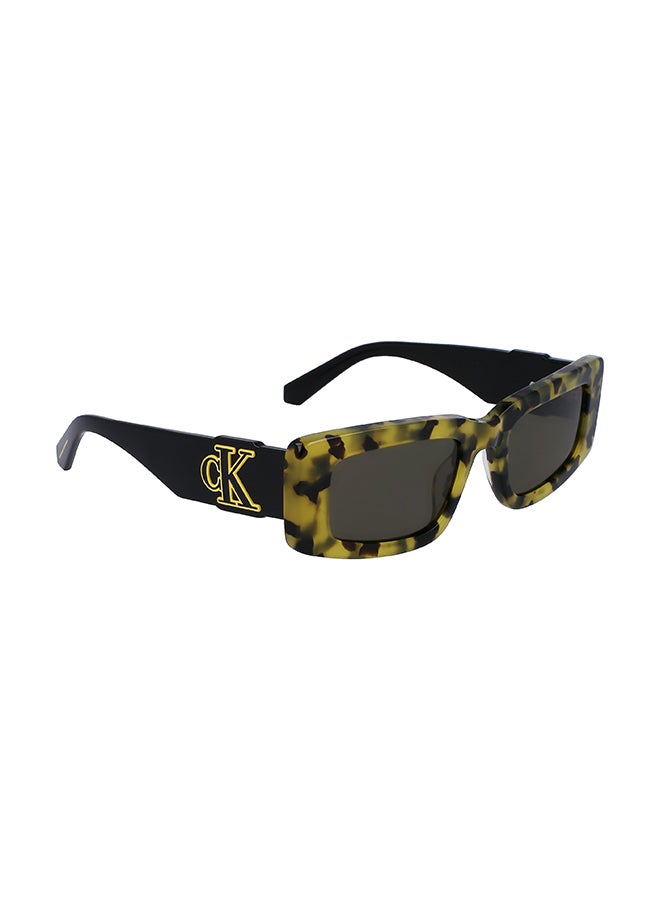 Calvin Klein Jeans Unisex Rectangular Sunglasses - CKJ23609S-231-5221 - Lens Size: 52 Mm - Image 1