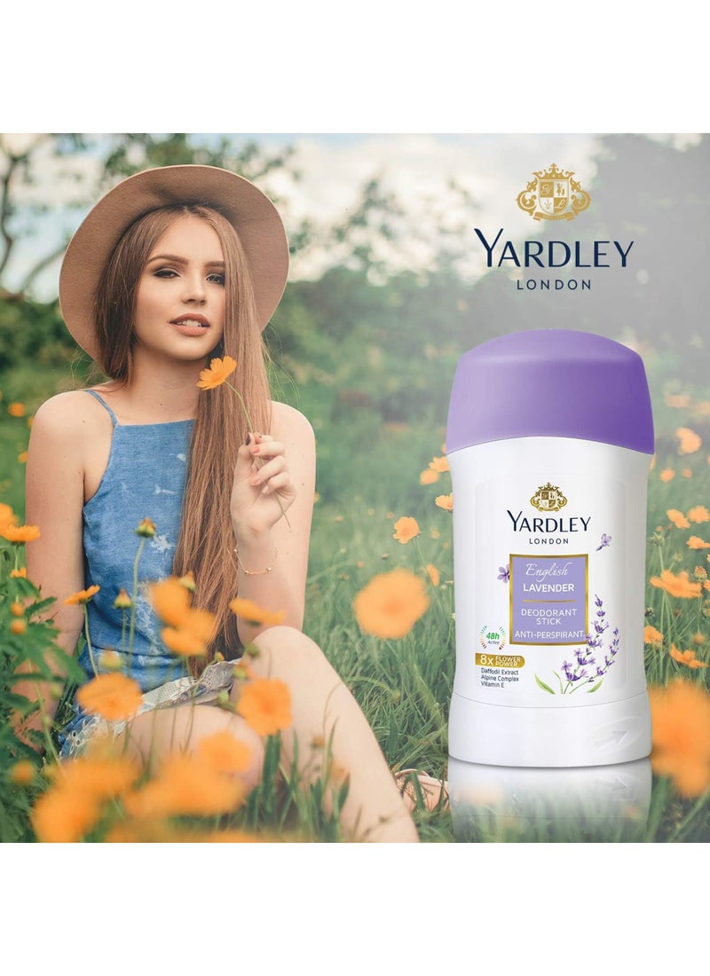 Yardley English Lavender Anti Perspirant Stick - Image 2