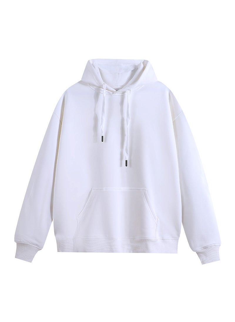 Generic - 600g Heavyweight Silver Fox Fleece Hoodie Unisex Autumn Winter Love Sweatshirt Jacket Flower Ash-Hoodie - Image 1