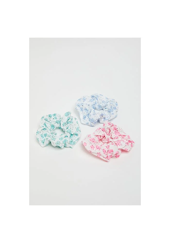 3 Pack Printed Scrunchies
