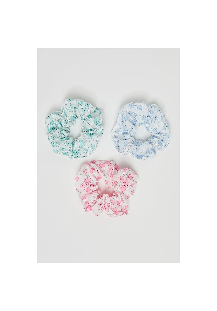 R&b  3 Pack Printed Scrunchies for Women | Best Price UAE