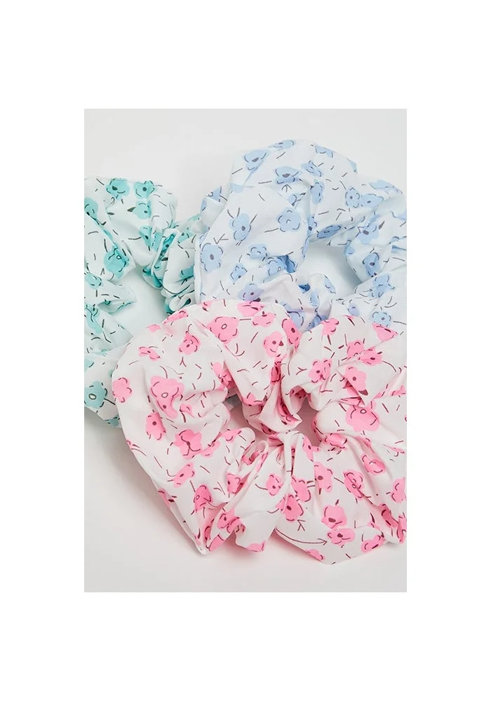 R&b  3 Pack Printed Scrunchies for Women | Best Price UAE