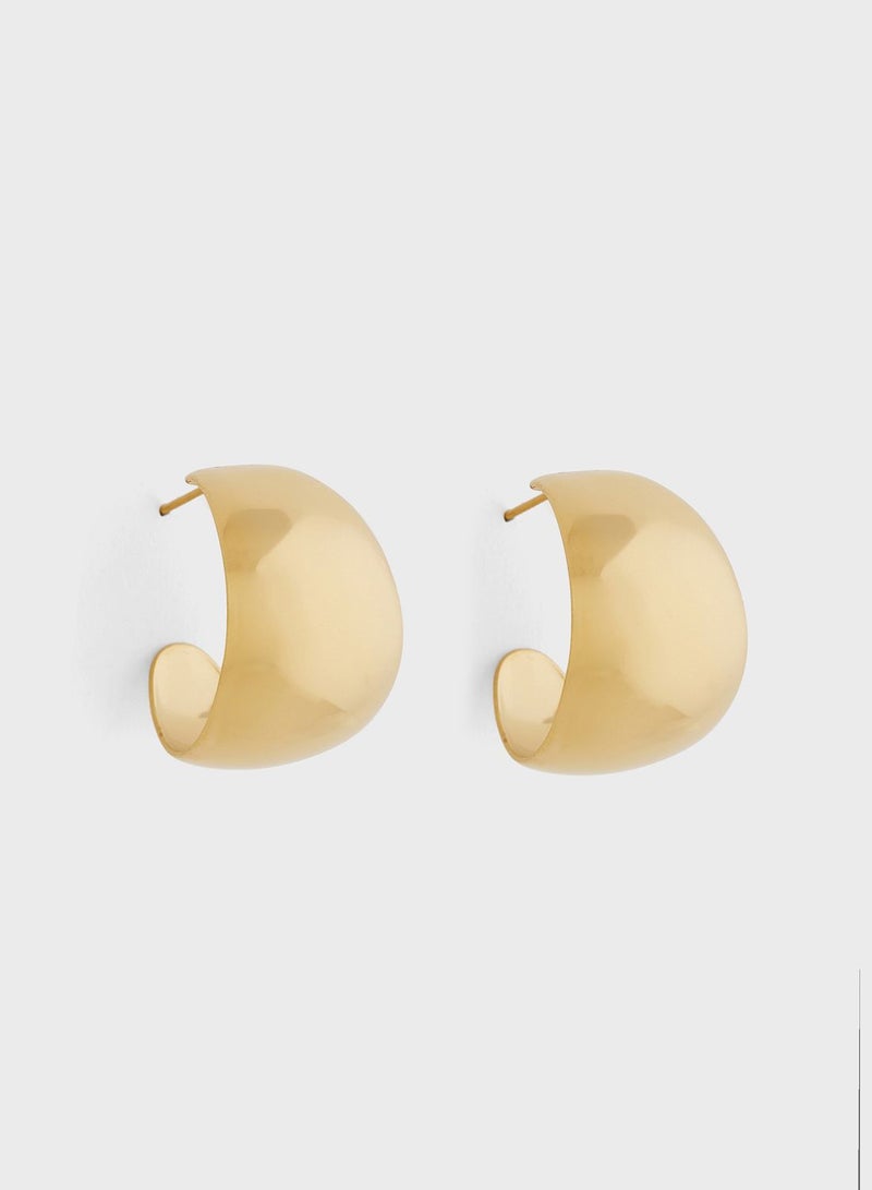 Lady Mauve NATALYA THICK HOOP EARRINGS  - Image 1