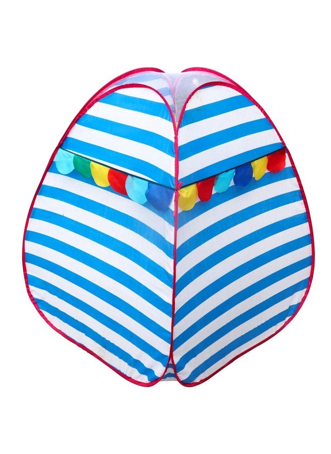 HomeCute Homecute Igloo Type Foldable Popup Kid's Play Tent House (Small Size Blue-White)  - Image 5