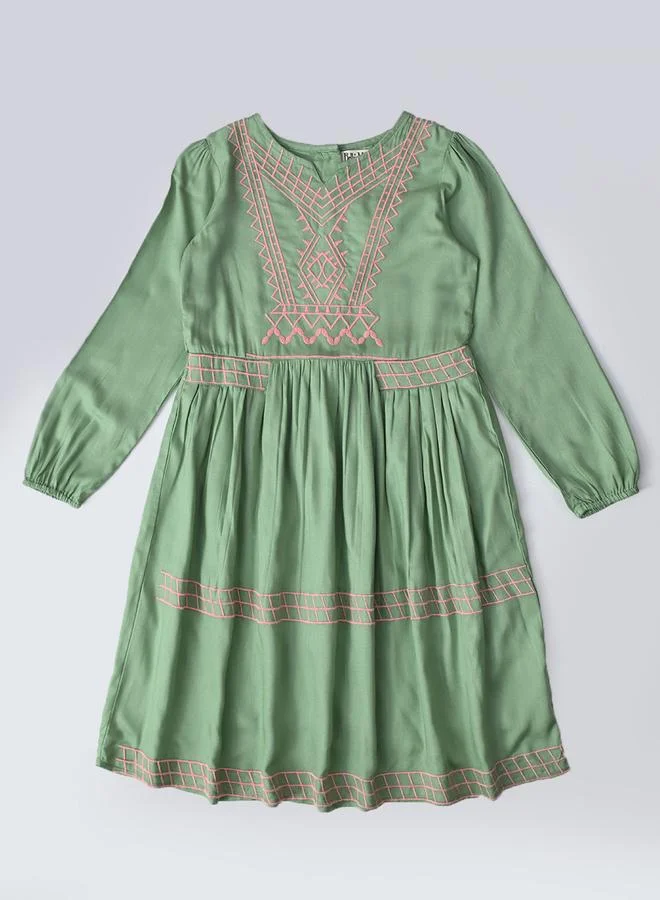 بيلا مودا Embroidered A-Line Dress