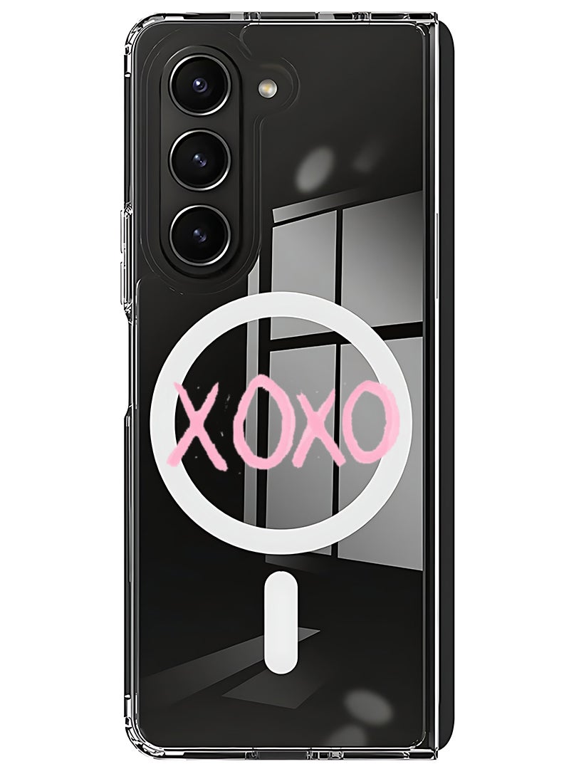 Theodor Magnetic Case for Samsung Galaxy Z Fold 6 Compatible with MagSafe Wireless Charging, Shockproof Phone Bumper Cover XOXO - Image 1