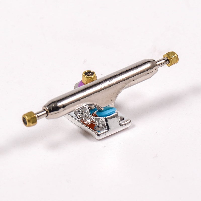 RACOFSB Fingerboard Trucks with Upgraded Urethane Bushings and Pivot Cup,34mm 32mm Width,Normal Kingpin (Silver, 34mm) - Image 3