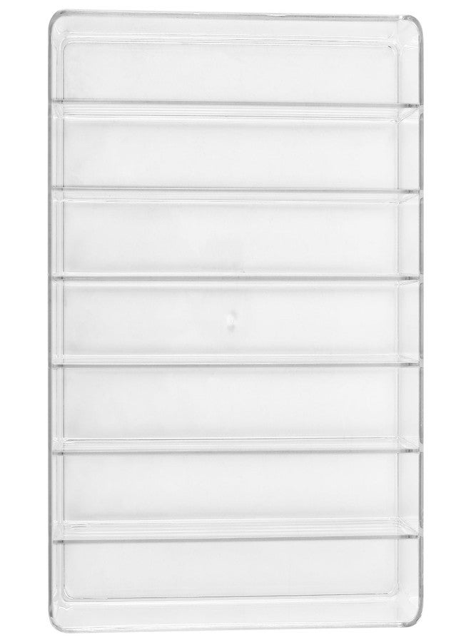 منظم مكياج سينجون، عبوة من 4 قطع، مصنوع من الأكريليك، مقسم إلى 7 أقسام، مناسب لظلال العيون، وأحمر الخدود، وأحمر الشفاه، وتخزين المكياج (شفاف، 7.5 بوصة × 6.3 بوصة × 1.8 بوصة). - Image 5