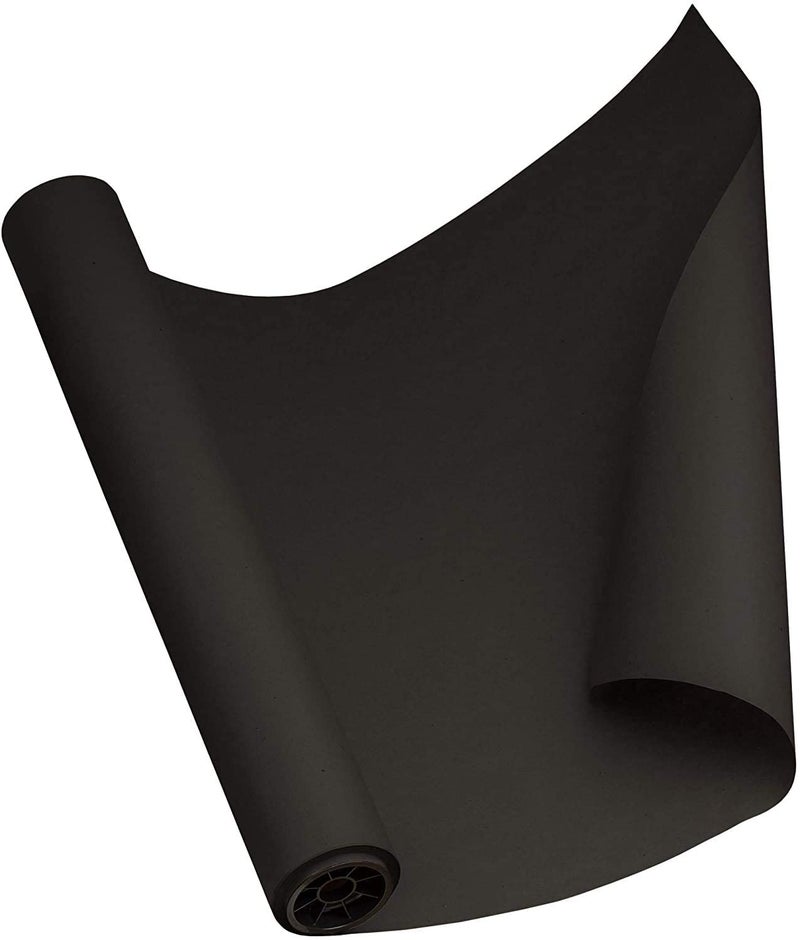 K K Industrial Black Paper Roll 24 Inch X 20 Meter Use it as Wrapping Art Work - Image 1