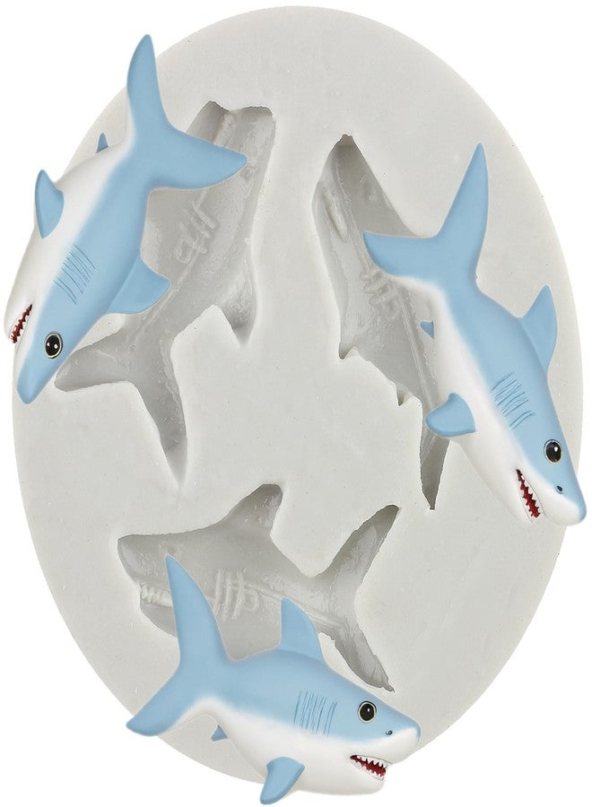 YANQINMS Ocean Shark Fondant Mold Sea Animal Silicone Mold Shark Chocolate Candy Mold For Cake Decorating Cupcake Topper Gum Paste Polymer Clay - Image 1