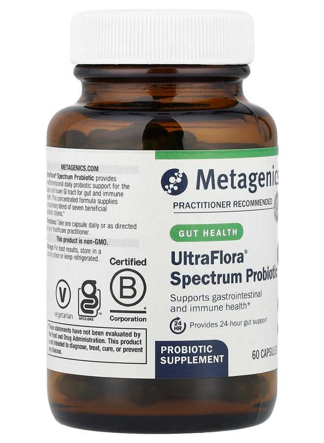 Metagenics UltraFlora® Spectrum Probiotic 60 Capsules - Image 2