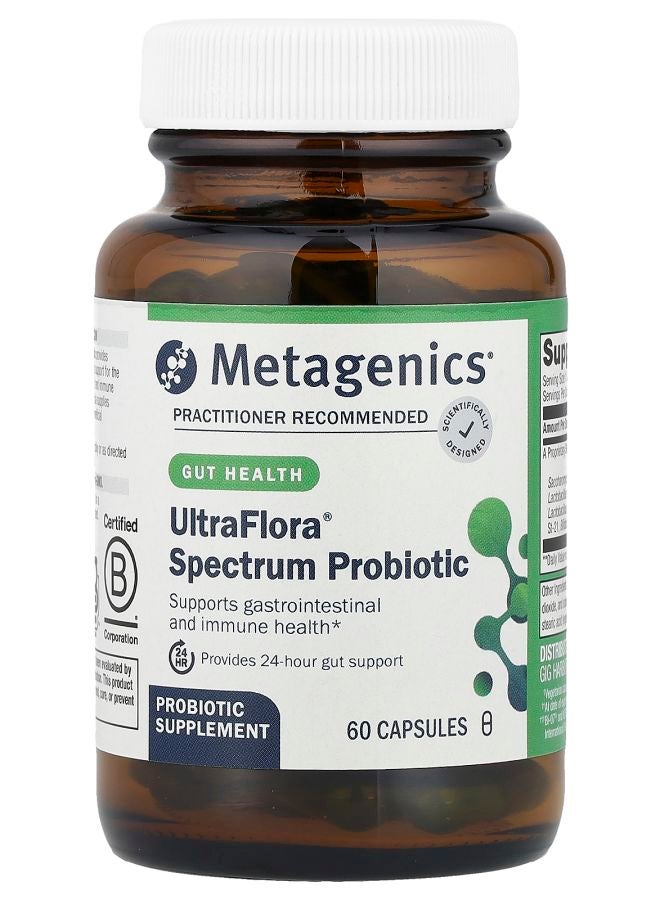 Metagenics UltraFlora® Spectrum Probiotic 60 Capsules - Image 1