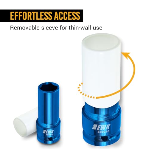 EWK 1/2-inch Drive 17mm Lug Nut Socket for Impact Tools - Image 4