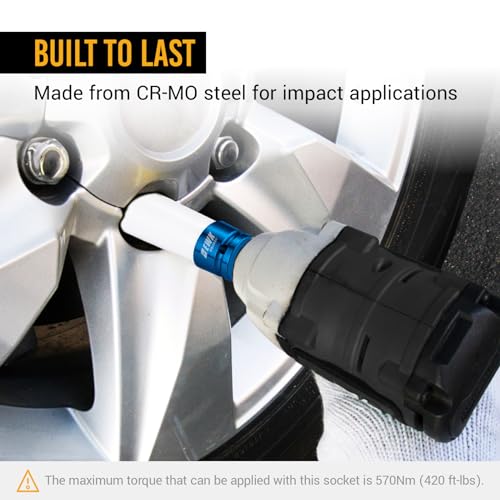 EWK 1/2-inch Drive 17mm Lug Nut Socket for Impact Tools - Image 5