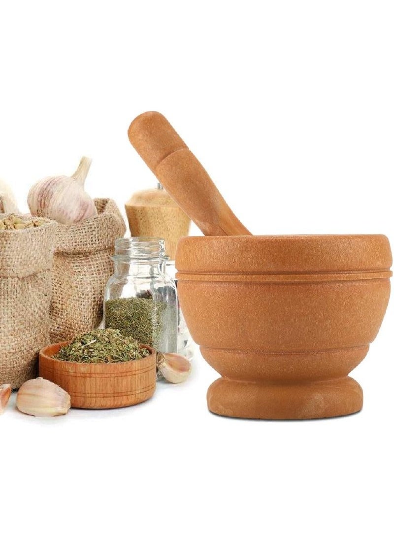 wood Mortar And Pestle - Image 1