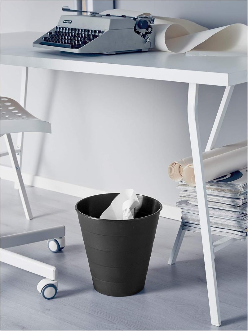 Ikea Boutique Store Fniss Plastic Waste Bin, 10 L (Black, 3 Gallon) - Image 2