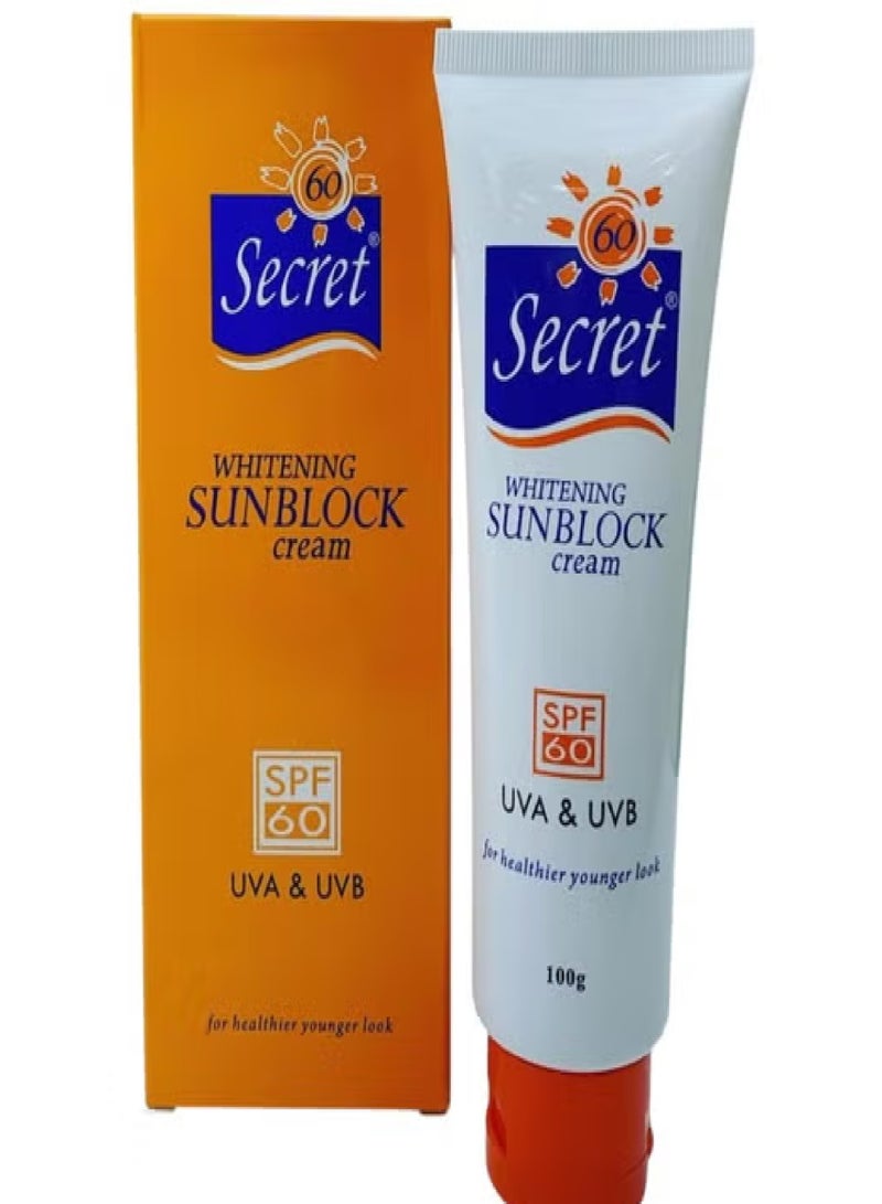 سيكريت وايت كريم تبييض البشرة بعامل حماية من الشمس SPF 60 - Image 2