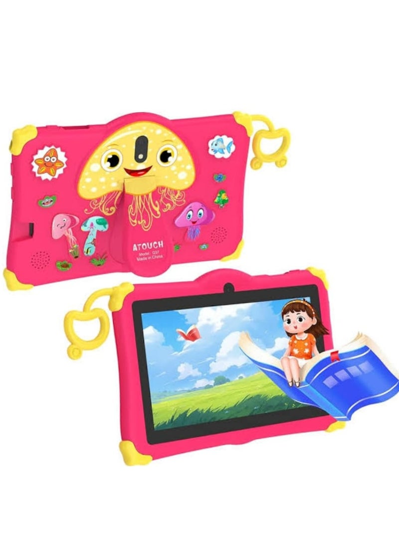 Atouch Q37 6GB 256GB Rugged Android Kids Tablet PINK - Image 1