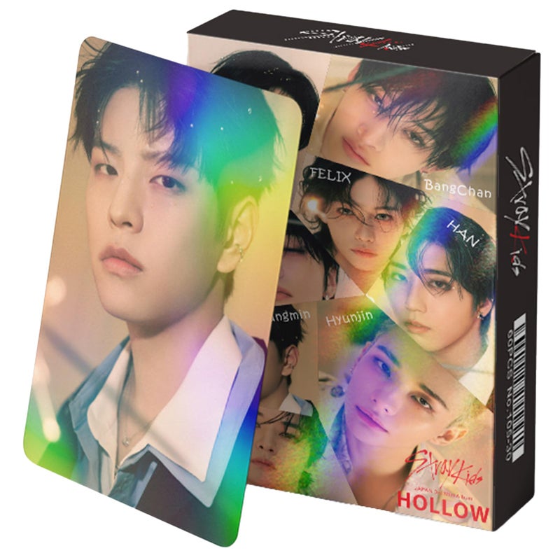KPOPBP ألبوم بطاقات صور KPOPBP SKZ MIXTAPE DOMINATE بطاقة ليزر 60 قطعة مجموعة بطاقات Kpop ألبوم مجوف ملصق، هدية للبضائع لمحبي عيد ميلاد الابنة الزينة - Image 2