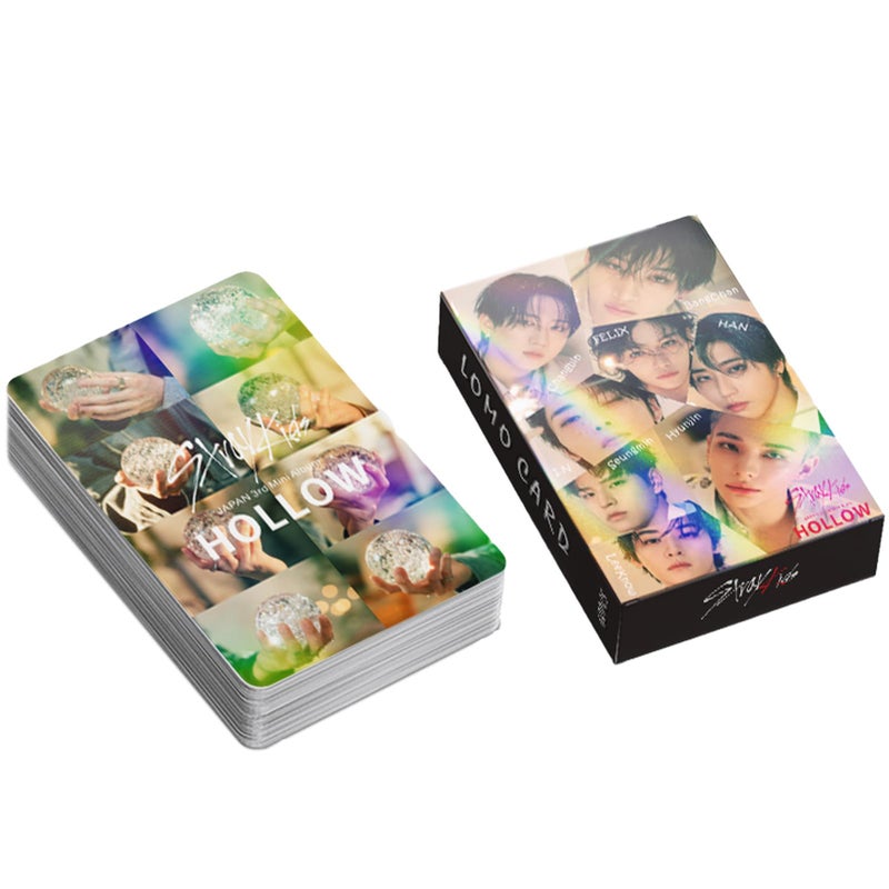 KPOPBP ألبوم بطاقات صور KPOPBP SKZ MIXTAPE DOMINATE بطاقة ليزر 60 قطعة مجموعة بطاقات Kpop ألبوم مجوف ملصق، هدية للبضائع لمحبي عيد ميلاد الابنة الزينة - Image 5