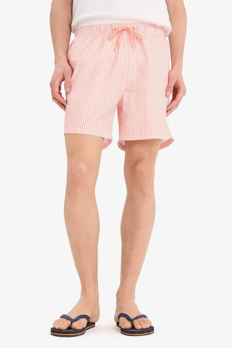 Defacto  Striped Short Swim Shorts for Men | Best Price UAE