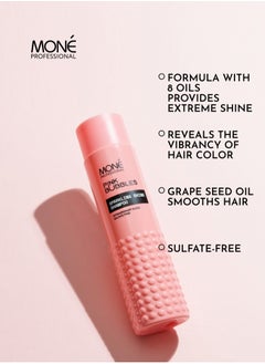 MONE Professional Sparkling Shine Shampoo - Luxurious Repair Shampoo For Dry And Damaged Hair With Argan Oil And Coconut Extract, 300 ml.  - Image 4