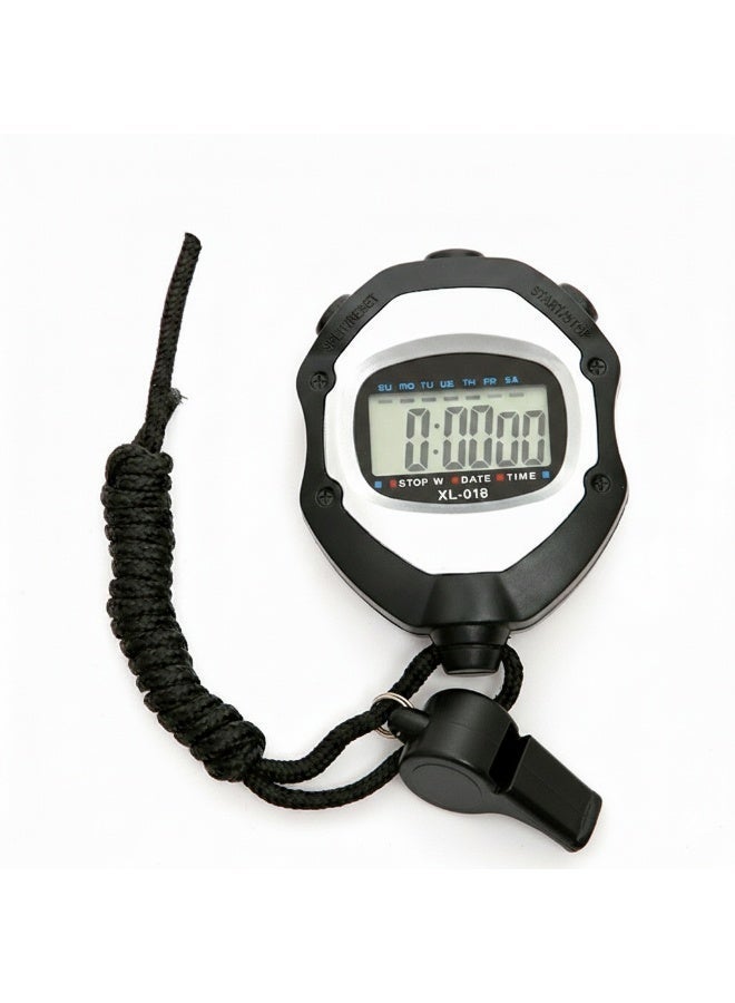 Professional referee and coach kit: High-precision digital stopwatch with loud sports whistle - shock resistant - ideal for running, football, and sports training - Image 3