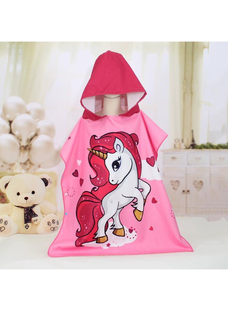 Y&D 70*150cm Printed Quick Drying Hooded Soft Bath Towel - Image 1