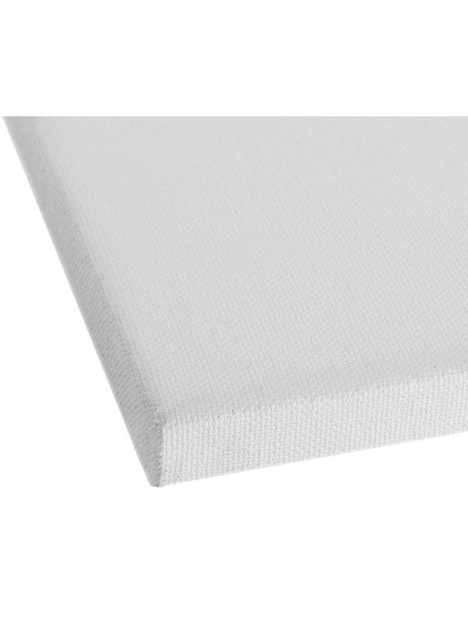 HomeStrap لوحة قماش قطنية مسبقة الشد من هومستراپ مع إطار خشبي (أبيض، 10 × 10 بوصة (عبوة من 2)) - Image 3