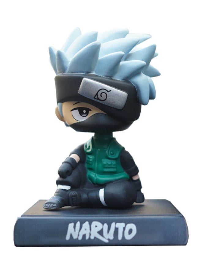 Kakashi Bobblehead with Base, Premium Polyresin Statues, Cartoon Creative Car Ornament with Mobile Phone Holder 9*12 cm - pzsku/Z8E8BEAE19FF4B6F14E44Z/45/_/1741119074/83ac9acb-afdd-48e7-9dbd-e6c3c20a9216