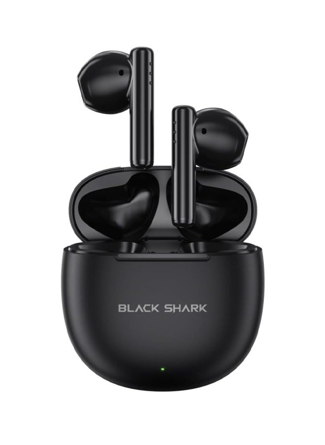 BLACK SHARK Excelent Bluetooth Wireless Earphone With Bluetooth 5.3 Connectivity, Gaming Mode, Active Noise Cancellation and 40 Hours Battery Life T9 - Black  - Image 1