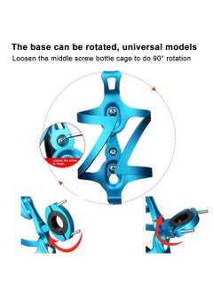 Y&D Bike Water Bottle Holder, Lightweight And Strong Bicycle Cage, Easy To Mount, Base Rotate 90°, Universal Aluminum Carrier For Road & Mountain Bikes/Strollers  - Image 4