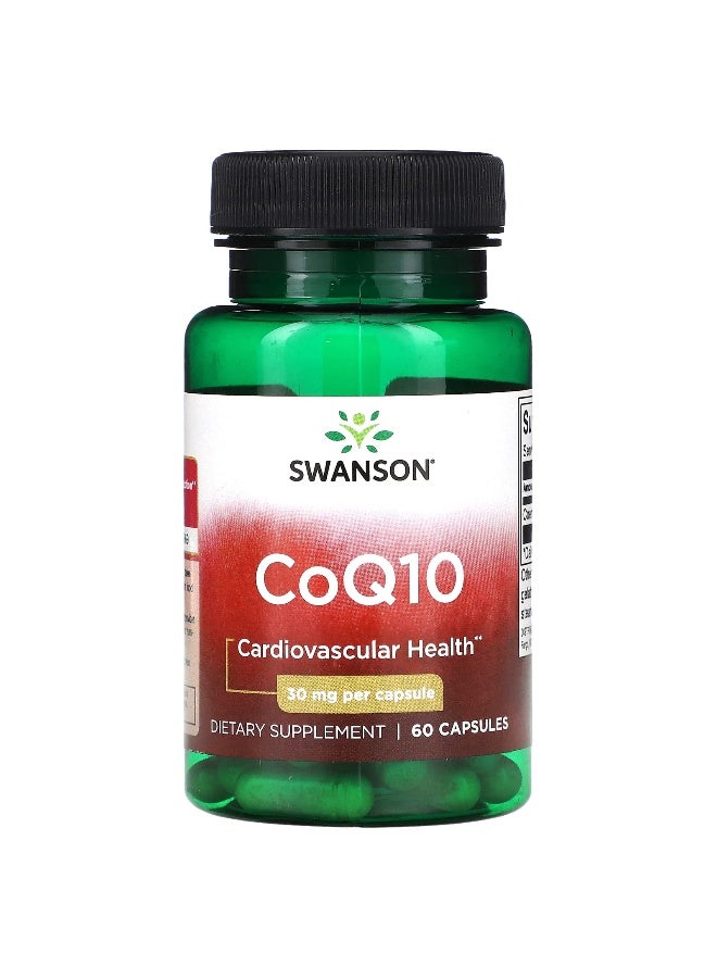 Swanson, CoQ10, 30 mg, 60 Capsules - Image 1