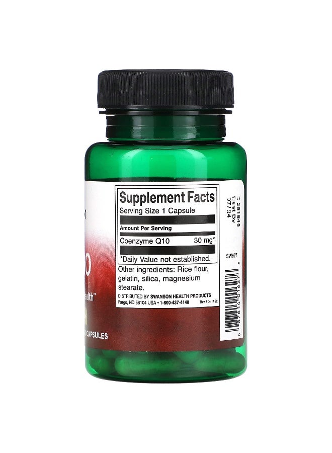 Swanson, CoQ10, 30 mg, 60 Capsules - Image 2