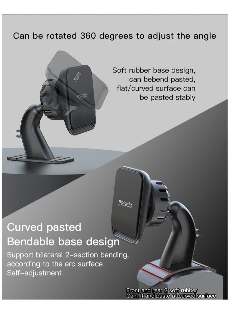 Yesido C110 Magnetic Magnet 360 Degree Universal Car Dashboard Mobile Phone Holder For Car - Image 3