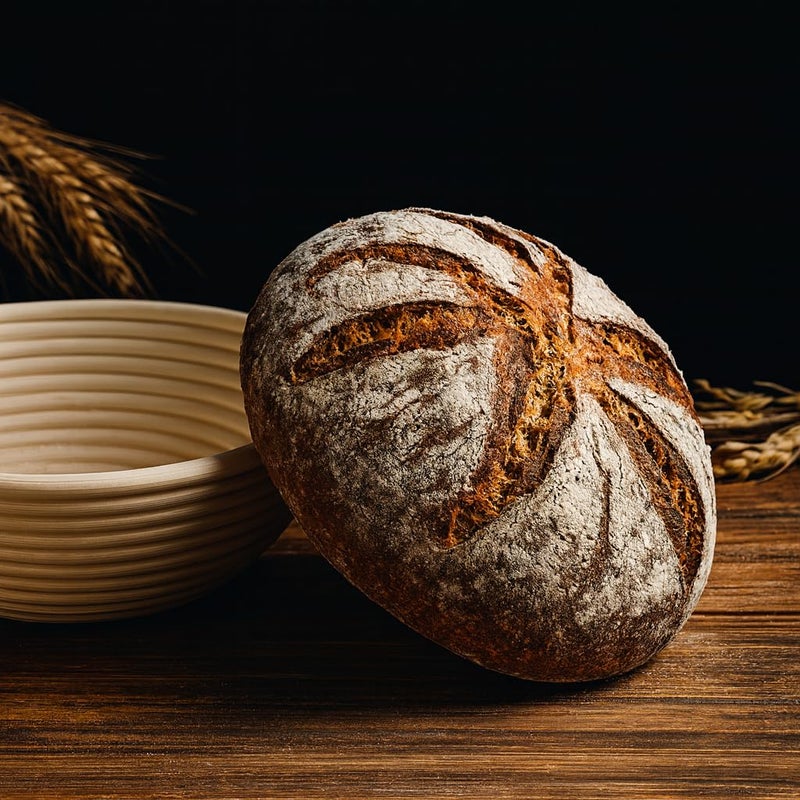Saint Germain Bakery Premium Round Bread Banneton Basket with Liner - Perfect Brotform Proofing Basket for Making Beautiful Bread (8 inch) - Image 5