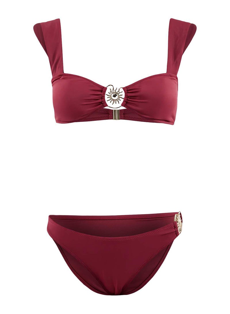 trendyol Premium Regular Bikini Set with Sun Accessories Tbess25Bt00061 - Image 3