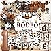Fantspati My First Rodeo Decorations Boy Western Cowboy 1st Birthday Party Decorations Western Balloon Arch Kit Cowboy Party Supplies Backdrop Photo Banner Tablecloth for 1st Rodeo Birthday Party Decor Boy - Image 2
